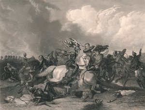Richard III. og jarlen af Richmond i slaget ved Bosworth, 1485, midten af det 19. århundrede.