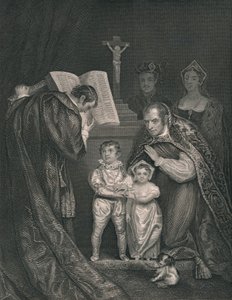 Richard Duke of Yorks ægteskab. Bror til Edward V., 1478, 1821, midten af det 19. århundrede. af J. Rogers