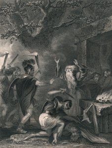 The Massacre of the Druids, midten af det 19. århundrede.