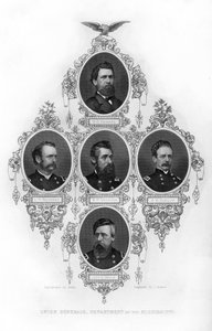 Unionsgeneraler fra Department of the Mississippi, amerikansk borgerkrig, 1862-1867.