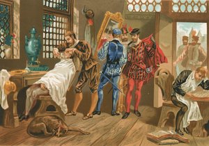 Ambroise Pare som udlært barberkirurg i Paris af J. Serra