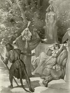 Tryllefløjten, akt II scene vii (gravure)