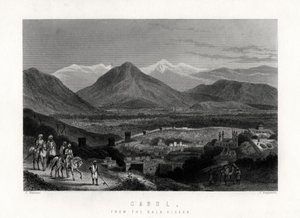 Cabul, fra Bala Hissar, 1883 af J. Stephenson