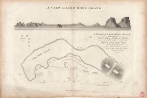 Et kort over Lord Howe Island af J. Stockdale