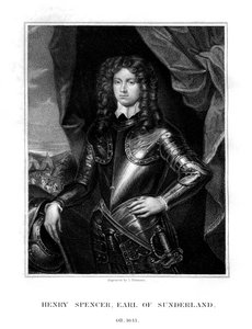 Henry Spencer, 1. jarl af Sunderland, engelsk soldat, 1823.