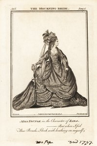 Miss Elizabeth Younge i karakteren af Zara i William Congreves The Mourning Bride af J. Thornthwaite
