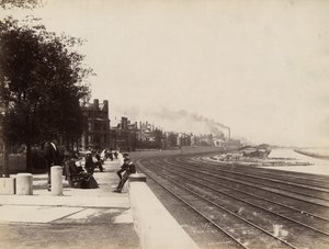 Udsigt over 35th Street mod nord, Chicago, ca. 1888 af J. W. Taylor