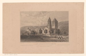 Udsigt over Johanniskirche, nær Lahnstein St. John