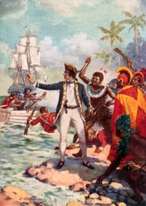 Kaptajn Cooks død på Hawaii i 1779 af J. Williamson