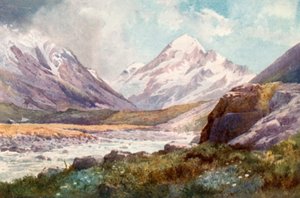 Mount Cook, New Zealand af J. Williamson