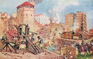 Belejring i det romerske imperium (print) af J. Williamson
