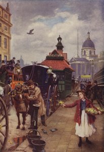 Kabinemanden og hans hest (farve litho) af J. Williamson