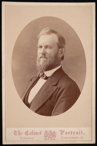 Portræt af J.H. White, mellem 1874 og 1881. af J and W Vincent