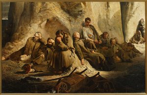 Søndag i minen (Hvil i minen) af Jacek Malczewski