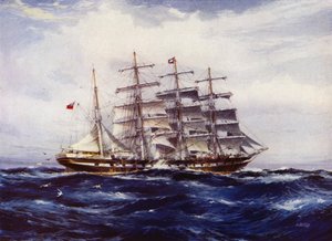 Clipper-skibe: Medway (farve litho) af Jack (after) Spurling