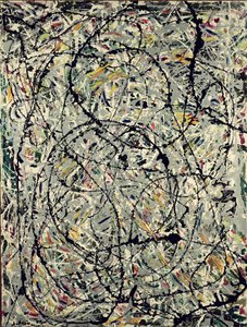 Bølgende stier af Jackson Pollock