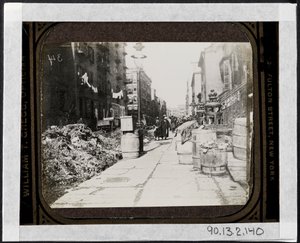 Tammany Street Rengøring før Warings Day, foran 9 Varick Place, ca. 1890