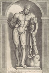 Mirror of Roman Magnificence: The Farnese Hercules, 1562., 1562. af Jacob Bos