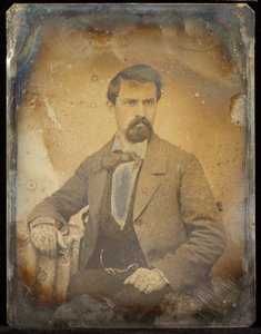 [Portræt af en siddende mand med Van Dyke-skæg]. af Jacob Byerly