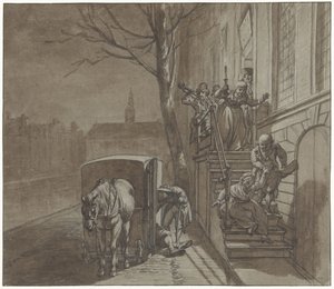 Vennerne forlader Haazels hus