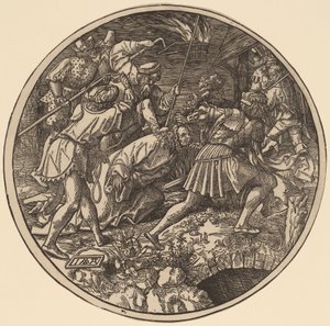 Kristus ledte bort efter sin arrestation af Jacob Cornelisz van Oostsanen