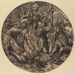 Judas Kysset The Round Passion (serietitel) af Jacob Cornelisz van Oostsanen
