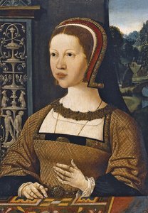 Portræt af Isabella af Østrig, dronning af Danmark, ca 1524