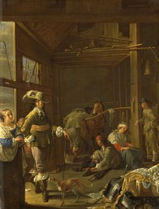 Soldater i en stald, ca. 1655 (olie på lærred)
