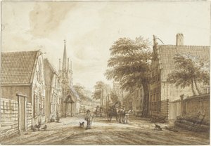 Bagvejen i Voorschoten af Jacob Elias La Fargue