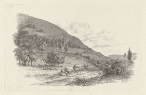 Vogn i et landskab Studietryk / Etudes gravées (serietitel) af Jacob Ernst Marcus