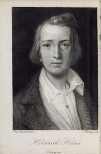Portræt af digteren Heinrich Heine 1797-1856, 1850 af Jacob Felsing