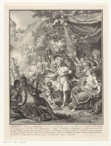 Allegorisk fremstilling med Telemachos og Minerva Titelside for: François de Fénelon, Les avantures de Telemaque, 1734