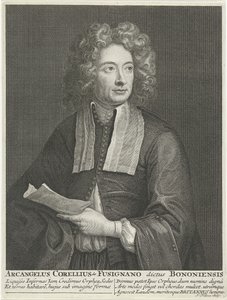 Portræt af komponisten og violinisten Arcangelo Corelli 1653-1713