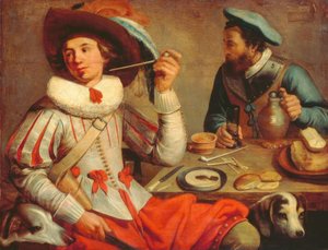 To soldater ved et bord af Jacob Gerritsz Cuyp