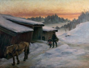 Fra en gård nær Lysaker