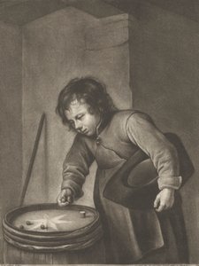 Dreng, der spiller kugler