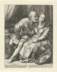 Afvisning af en gammel mand af Jacob Goltzius (II)