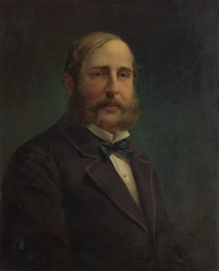 Selvportræt, 1870-80. af Jacob Hart Lazarus