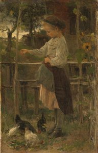 Fodring af kyllinger af Jacob Henricus or Hendricus Maris