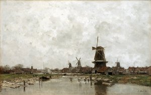 De fem vindmøller, 1878