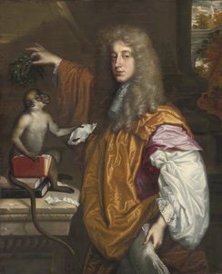 Portræt af John Wilmot, 2. jarl af Rochester 1647-1680
