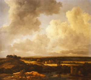 Et vidtstrakt Landskab om Sommeren, 1665-70 af Jacob van Ruisdael
