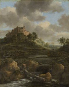 Bentheim Slot, 1650-82 af Jacob van Ruisdael