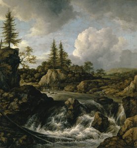 Landskab med vandfald, c.1660