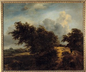 Busken Maleri af Jacob Isaakszoon van Ruisdael (Ruysdael) (1628-1682) 1600-tallet søn. 0,68 x 0,82 m af Jacob van Ruisdael