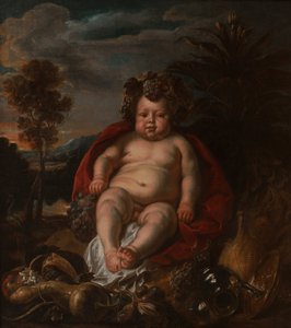 Bacchus som barn af Jacob Jordaens