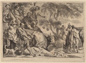 Cacus, der røver kvæget fra Hercules af Jacob Jordaens