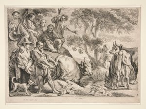 Cacus, der røver kvæget fra Hercules af Jacob Jordaens