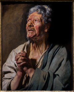 Figur af en apostel (Sankt Peter), ca. 1620 - 1621 (Olie på panel) af Jacob Jordaens