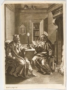 Jesus underviser Nikodemus af Jacob Jordaens